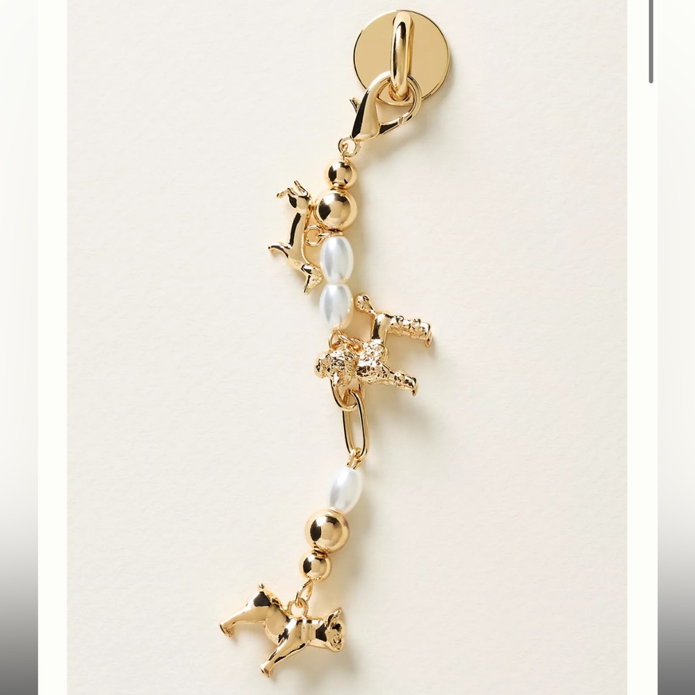 NWT Anthropologie Dog Phone Charm